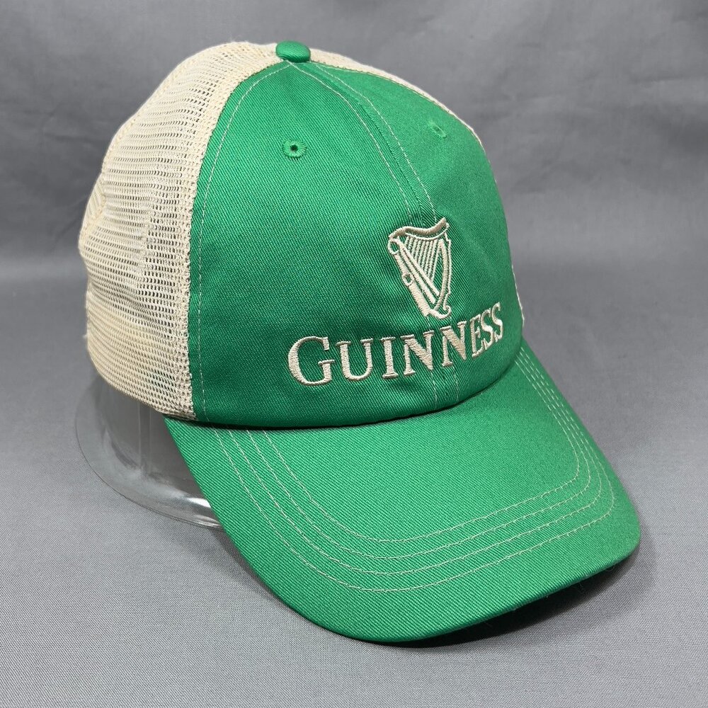 Guinness Beer Snapback Hat Green Trucker Mesh Harp Dublin Ireland Irish Dad Mens
